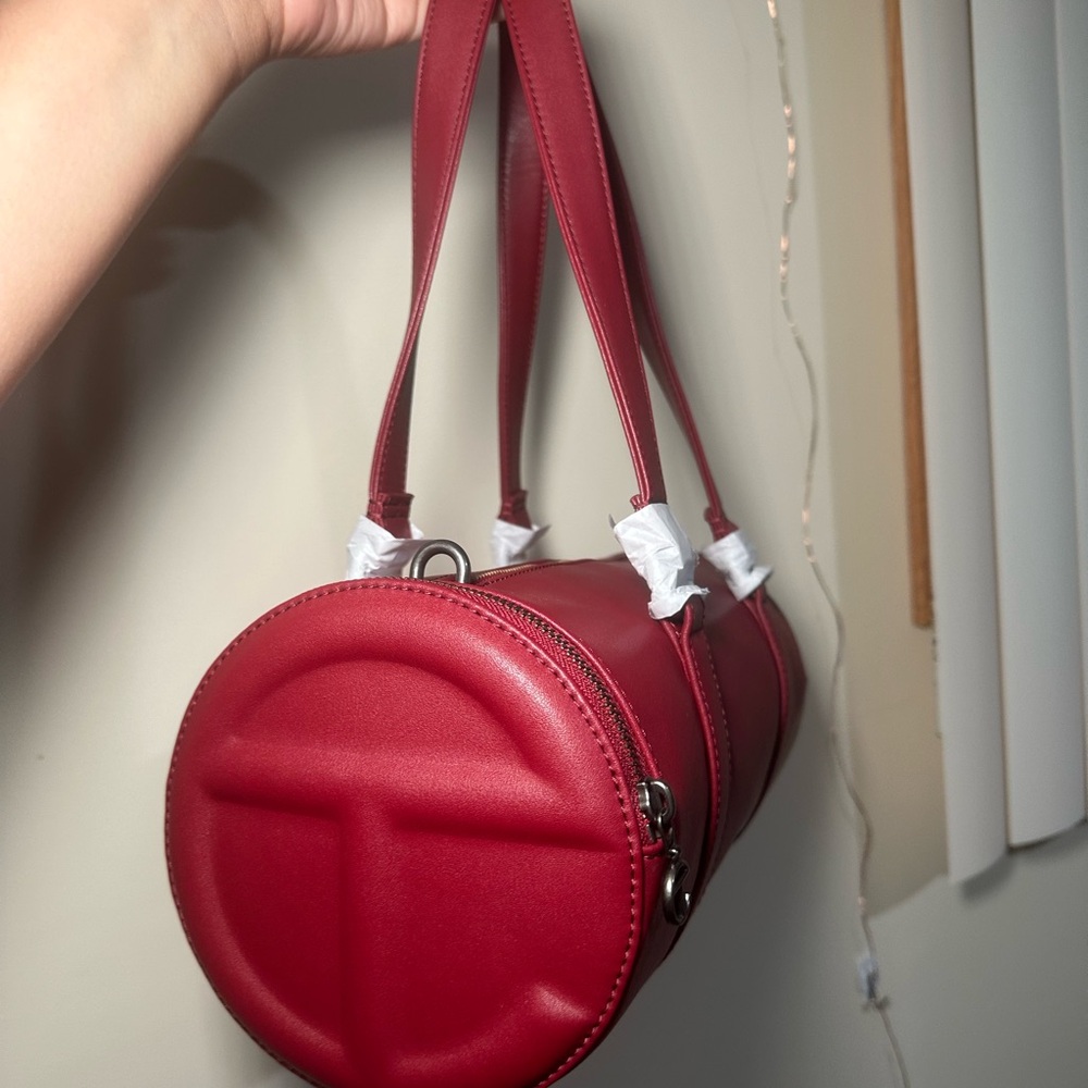 Medium Telfar duffle bag in Oxblood